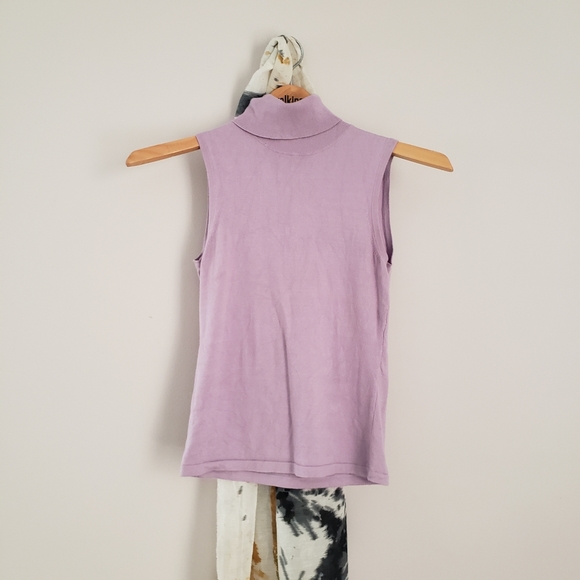 Ann Taylor Tops - Ann Taylor knit sleeveless turtleneck top
